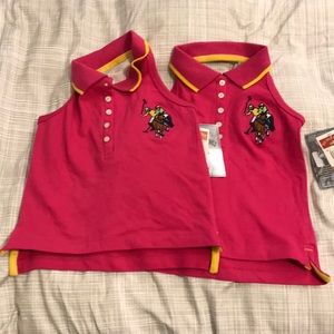 toddler NWT pink polo sister set 2T 3t